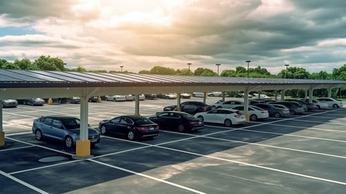 panneaux-solaires-sont-installes-structure-stationnement-public-contemporain-pour-fournir-energie-verte-ia-generative